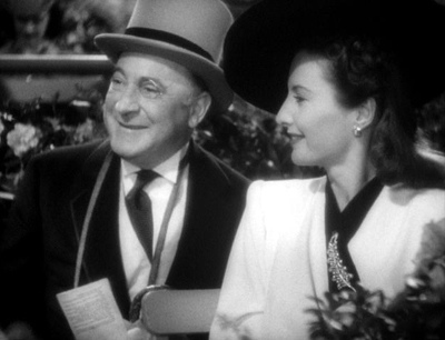 Eric Blore, Barbara Stanwyck in The Lady Eve