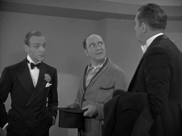 Fred Astaire, Eric Blore, Edward Everett Horton in Top Hat