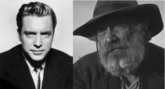 Edmond O'Brien in younger days and as Sykes