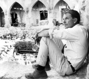 Sam Peckinpah on the set of The Wild Bunch