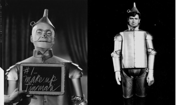 Buddy in Tin Man makeup and costume tests