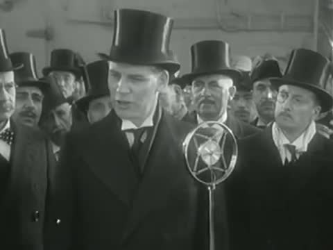 Yes, he actually says "death rays."