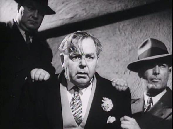 Getting his just deserts in "Hangmen Also Die" (1943) -- photograph by Ned Scott