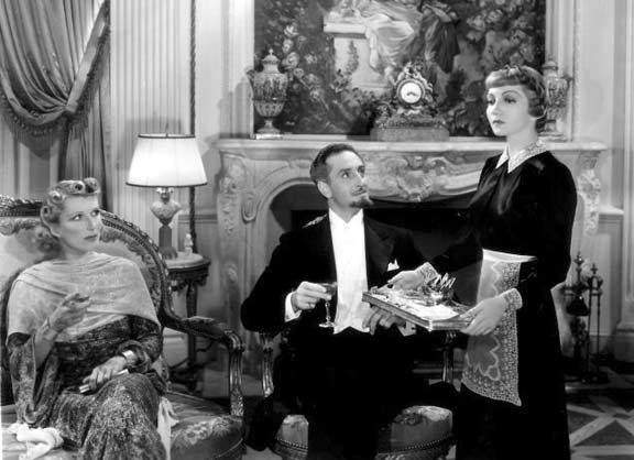 Heather Thatcher as Lady Kartegann and Basil Rathbone as Gorotchenko