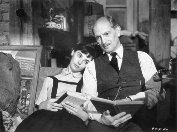 Millie Perkins and Joseph in "The Diary of Anne Frank" (1959)